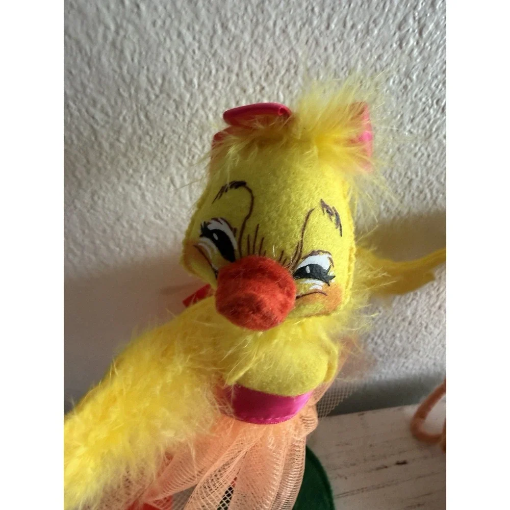 Annalee Yellow Dancing Duck Fluffy Tutu Ballerina Plush Toy 6 Inch